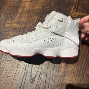 Jordan 6s Sneakers - White and Red